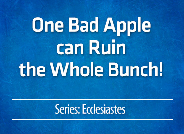 One Bad Apple can Ruin the Whole Bunch!